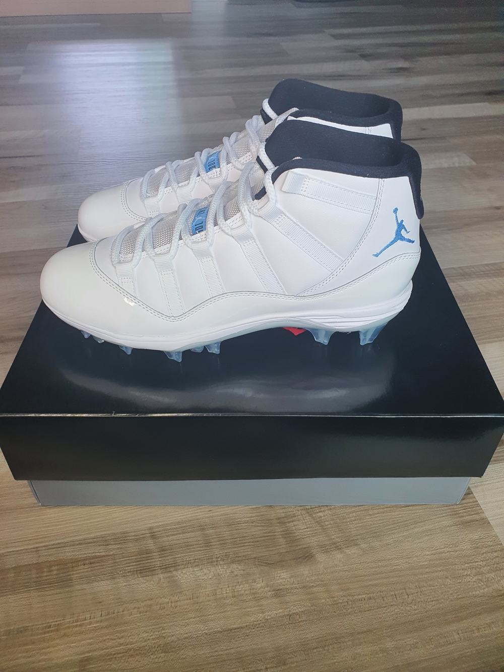 Lot Of 3 Air Jordan 11 Mid TD Football Cleats Legend Blue Mens Sz 10.5 - 9.5 - 8 - Picture 7 of 12